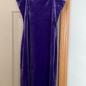 H&M purple velvet mini dress
